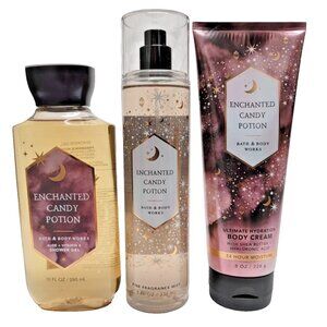BATH & BODY WORKS ENCHANTED CANDY POTION FRAGRANCE MIST SHOWER GEL BODY CREAM